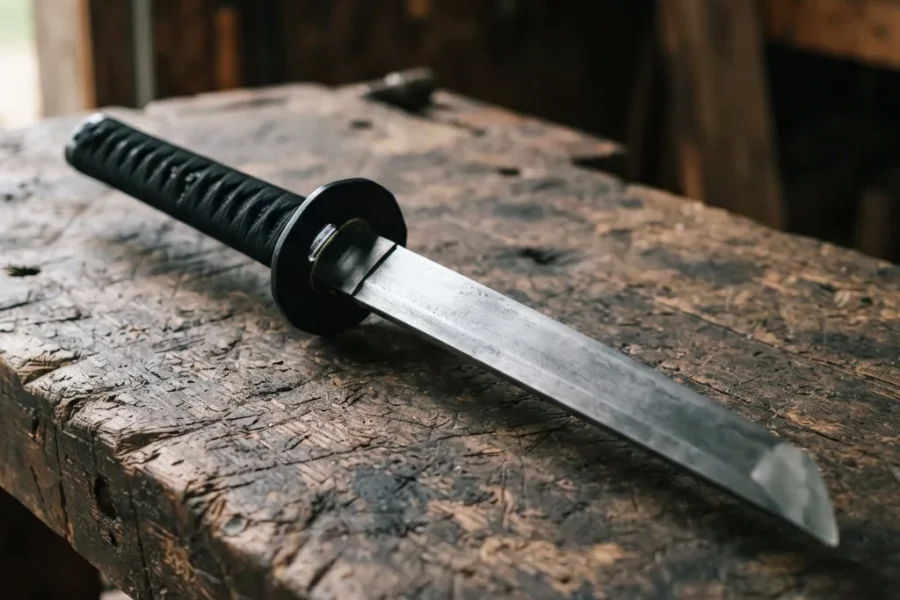 Honshu Ironclad Katana with its robust 5160 spring steel blade and minimalist iron furniture.